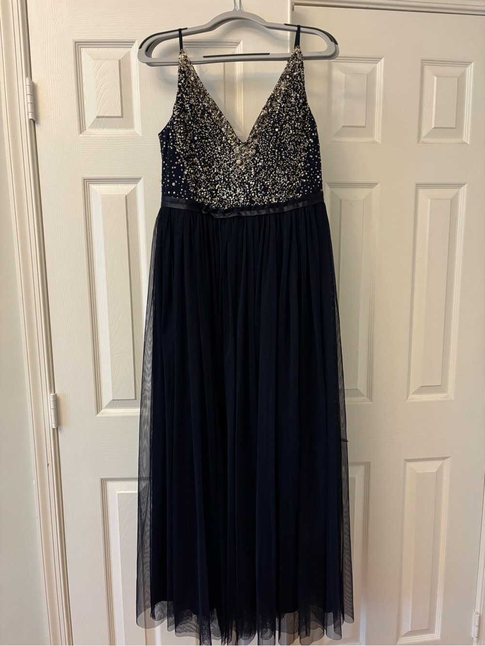 BHLDN Avery Dress in Midnight Blue Color